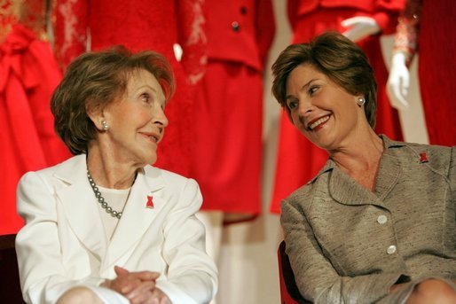 Description: Description: Nancy Reagan and Laura Welch Bush.jpg